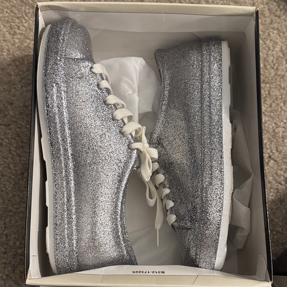 Melissa Silver Glitter Women's Sneakers
